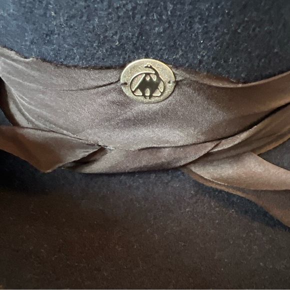 Freya x Veronica Beard Sz L Hat Peppercorn Navy Blue 100% Wool NWT $248 - Picture 4 of 10